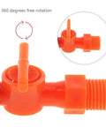 Quarter Inch Threaded Flexible Water And Oil Coolant Hose With Round Nozzle showing 360-degree switch rotation feature