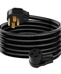 50 Foot 30 Amp N14-30P To N14-30R Dryer And EV Charging Extension Cord, 4 Prong STW 10 Gauge, coiled for outdoor use