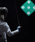 Fencer practicing with Dope Dual Sided Rubber Fencing Training Target Wall Mounted For Indoor And Outdoor Use Lightweight Practice Equipment Epée Target Board For Precision Drills And Skill Building.