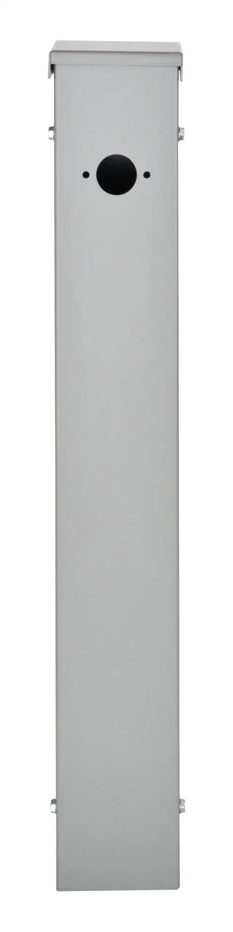 Side view of Talon Temporary Power Outlet Panel Water Connection Accessory for Pedestal Mount Devices Outdoor UL Listed Rated Cover
