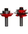 2 3 Eighths Inch Bead Glass Door Router Bit Set with 1/2 Inch Shank and 7/32 Radius for recoverable bead profiles