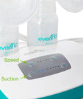 Hospital Strength Double Electric Breast Pump With Custom Suction Controls And Lowkey Quiet Motor, controls for speed and suction.
