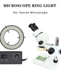 Pro Grade 144 LED Ring Light For Stereo Microscope Illuminator With Adjustable Brightness Dimmer Switch Ideal For Industry Camera Work And Lab Precision Lighting, ring light and microscope