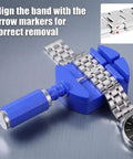 All In One Pro Grade Watch Repair Kit With Link Removal And Pin Removal Tools, Spring Bar Tool, bracelet sizing with adjuster tool