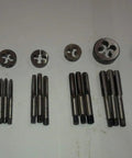 Top Tier Pack Of 2 British Standard Whitworth Left Hand Thread Taps And Dies Set Featuring 6 Essential Sizes From Three Sixteenths To Half Inch Made From Durable Carbon Steel For Any Serious DIY Pro Shop Project. Carbon steel BSW left hand taps and dies set, six sizes