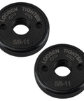 2 Pack 5/8-11 Quick Release Flange Nuts For Angle Grinders 4.5 Inch And 5 Inch, Self Locking Arbor Nut With Knurled Grip, Black