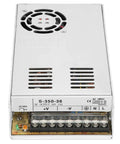 Industrial Grade 36V 350W 10A Power Supply For PLC Control And Security Monitoring Ready To Plug In With Overload Protection And Rock Solid Output With Rugged Build For Harsh Environments And Reliable Operation In Industrial Settings, metal case front view