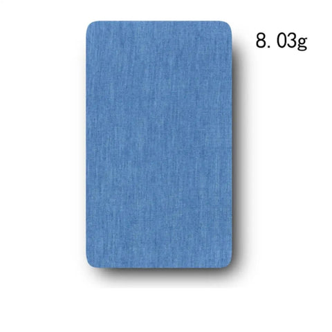 Badass Adhesive Jean Repair Patches 5 Piece Set Featuring Rad Designs Perfect For Fixing Tattered Denim Jeans And Jackets Quick Iron On Stickers And Seamless Sewing Hacks, blue cloth patch, 8.03g.