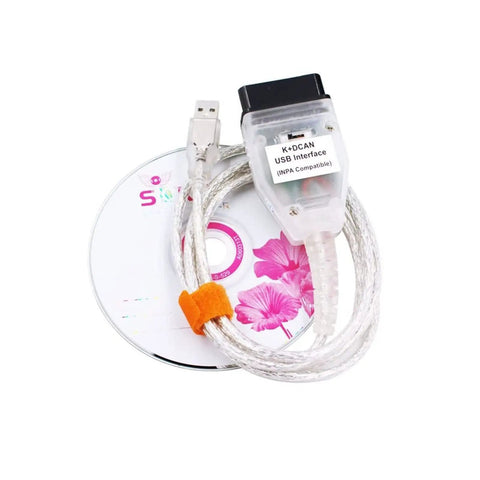 INPA K DCAN USB OBD2 Interface Switch For BMW Car Diagnostics And Coding Tools with cable and CD