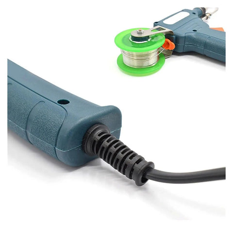 Spot Welding Machine Kit With Soldering Iron Manual Gun And Automatic Wire Feed for DIY Repairs close-up of cord and wire spool