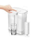 Using Slim Fridge Door Water Filter Pitcher With Rechargeable Electric Dispenser Plus Filter, 12 Cup Capacity, space-saving design