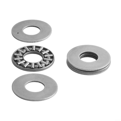 Heavy Duty Needle Roller Thrust Bearing Kit AXK1024 With AS1024 Washers Compact Design High Stiffness For Machinery Automation Use Contains 10 Bearings And 20 Washers Size 10mm By 24mm By 2mm Built Like A Tank For Extreme Loads And Restricted Spaces, steel thrust bearing and washers