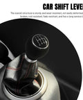 Ergonomic Round Head Gear Shift Knob For Manual And Automatic Cars, 5 Speed Shift Lever Kit, sleek black knob
