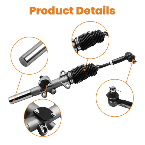 EZGO TXT MPT Golf Cart Steering Gear Box Assembly With Ball Joint And Latch For 2001 Up Electric And Gas Models Plug And Play Replacement 70964-G01 70602-G01 details