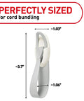 Side view of Damage Free Cord Bundlers For Walls No Tools Needed No Holes Holds Up To 2 Pounds, showing dimensions.