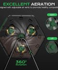 Top view of Heavy Duty 45 Gallon Plastic Compost Bin With Dual Chamber Rotating Tumbler showing adjustable air vents and rotation feature.