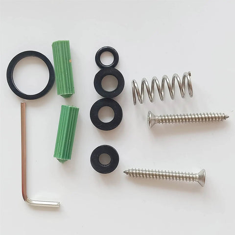 Installation kit for Heavy Duty 7 Inch Deck Mount Commercial Faucet With Sprayer And Pull Down Hose Single Pedestal Restaurant