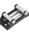 4 Way Winch Roller Fairlead Built To Last 4500 Lb High Strength Steel Cable Guide For Electric Winches Rugged Low Friction Wire Rope Support In Harsh Environments, black steel rollers