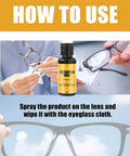 Glasses Scratch Remover And Anti Fog Lens Cleaner Spray 30g Compact Travel Kit for cleaning glasses and lens care use.