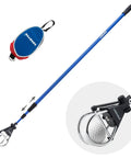Telescoping Golf Ball Retriever With 12 To 15 Foot Reach, Stainless Locking Head, Aluminum Extendable Shaft, Non Slip Ergonomic Handle