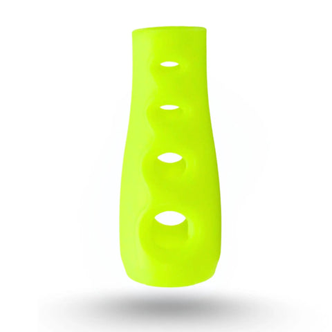 Neon Yellow 2.5 Inch Regulator Hose Protector For Scuba Diving With Vented Self Draining Design Keeps Hose Safe From Strain And Fittings Durable Plastic Guard