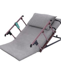 Electric power lifting bed back rest adjustable from 2 to 80 degrees, gray fabric, features collapsible guardrails, supports 661 pounds.