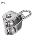 Double Pulley Block M15 In Stainless Steel Swivel Rigging Lifting Wheel For Fixed Pulley Use, 6 pcs set view
