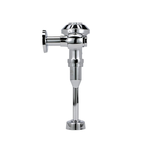 Exposed Aquaflush Manual Diaphragm Flush Valve With 3.5 GPF Sweat Solder Kit Cast Chrome Wall Flange ADA Compliant Handle