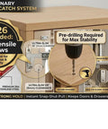 Ultra Thin Stick On Cabinet Magnets Set Of 6 For No Drill Installation with high-tensile screws and 3M adhesive in action
