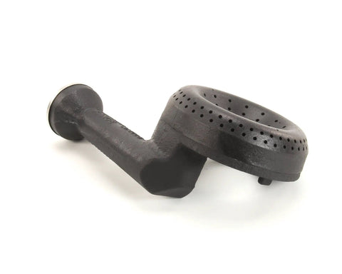 Venturi Burner Short With Lift Off A14006 OEM Replacement Part For Gas Range in black, side view