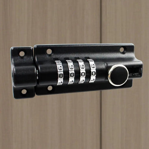 Black Zinc Alloy Mechanical Combination Cam Lock With Keyless Code Heavy Duty Anti Theft Lock for Office Cabinets