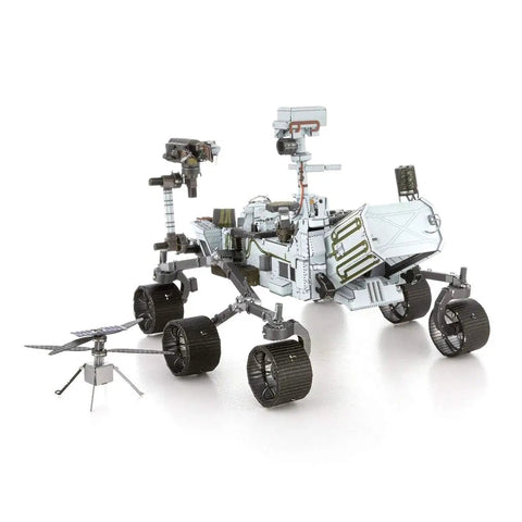 Metal Earth Mars Rover Perseverance And Ingenuity Helicopter 3D Metal Model Kit For Ages 14 And Up No Glue Needed Snap Together Build Experience