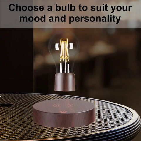 Levitating Light Bulb With Magnetic Levitation And Touch Control Floating Rotating LED Desk Lamp for home office decor