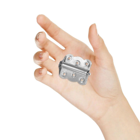Heavy Duty Stainless Steel Spring Door Hinges 10 Pack for Outdoor Wood Doors and Cabinets Built Tough All Weather Durability Adjustable Spring Tension Easy Install Weatherproof Silver Hinges on hand