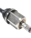Jeep Front Left CV Axle Assembly for 2014 to 2022 Cherokee Grand Cherokee Replacement Shaft with Beefy Heat Treated Components and Silent Ride Technology for a Smooth Quiet Ride and Long Lasting Performance, close-up splined end