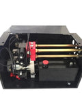 Zero Hassle Heavy Duty Hydraulic Power Pack Unit With 12 Or 24 Volt DC Single Acting Gear Motor Pump internal view with components.