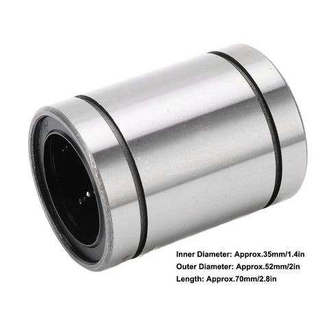 Dual Pack LM35UU Linear Bearings Glide Smooth As Butter With Next Level Precision For CNC Routers 3D Printers And Shop Fabrication Projects Featuring Heavy Duty Steel Bushings That Handle Daily Grind Effortlessly