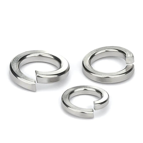 316 Stainless Steel Spring Lock Washers Set For Bolts M1.6 To M30, Split Ring Elastic Washers, Vibration Proof Locking, Corrosion Resistant Marine Grade, Complete Sizes Kit Including M16 And 10 Pieces Heavy Duty, split ring washers