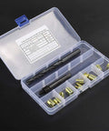 12 Piece M8 X 1.25 Thread Repair Kit With Self Tapping Inserts For Automobiles Rail Cars Home Appliances And Machinery in plastic case