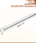 Diagram of Heavy Duty Aluminum Round Rod 22mm Diameter 305mm Length 6061 Aluminum Bar Stock with dimensions and material label