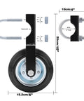 Rugged Tough As Nails Gate Wheels For Metal Tube Gates And Driveways With Solid Rubber Tires All Weather Fence Castors