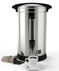 100 Cup Coffee Urn Built For Parties And Big Events, Party Ready 14L Large Commercial Coffee Maker, Stainless Steel Hot Beverage Dispenser For Weddings And Buffets, Keeps Coffee Hot For Hours And Delivers Fresh Brew On Demand