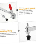 Two Piece Welding Toggle Clamps With Rubber Tips For Workshop And Woodworking Rust Resistant Iron Build Ergonomic Handle