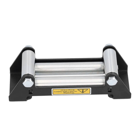 Universal Winch Roller Fairlead 165mm 6 Point 5 Inch For ATV UTV Side By Side Cable Guide Beefy Steel Construction 4000 To 5500 Lbs Load Capacity Ideal Off Road Recovery Reduces Cable Kinks front view