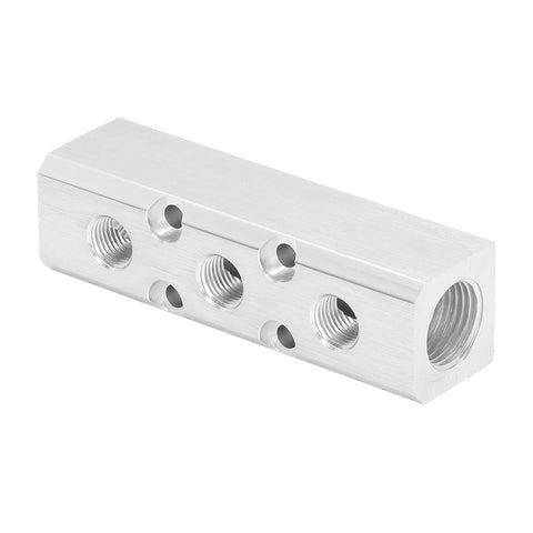 Compressed Air Manifold And Pneumatic Block Coupler Quick Connect Fittings Aluminum Heavy Duty Block Pro Grade Ready For High Pressure Systems