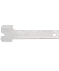 Flat metal piece from Sixteen Piece Mechanic Punches And Chisel Set Built To Last Heavy Duty Anti Rust Steel Pro Grade Tool Kit For Pros And DIYers