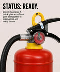 Totally Bulletproof 5 Lb Abc Dry Chemical Fire Extinguisher 2 Pack with pressure gauge ready for use at home or office.
