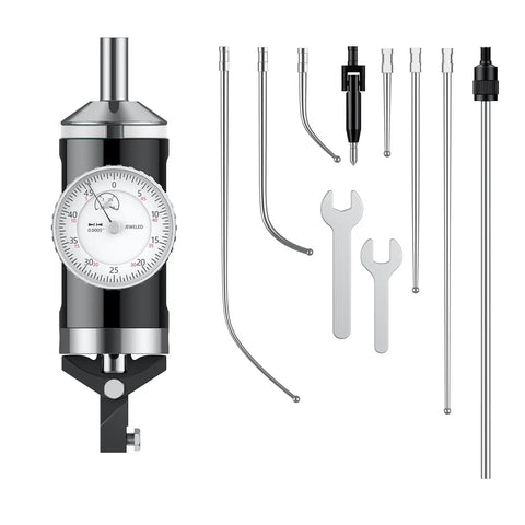 Pro Grade Coaxial Centering Indicator Set with Digital Readout 0 to 0.15 in and 0.0005 in for milling machines with accessories