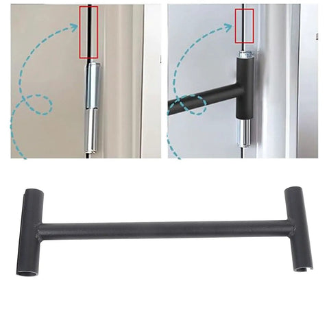 Door Hinge Adjustment Tool And Hinge Bender Kit For Smooth Door Swing, Quick Repair Wrench For Commercial Doors, Fix Common Sticking Issues, Built Tough With Carbon Steel, Easy 0 134 0 180 Degree Gauge Alignment shown with door hinge examples.