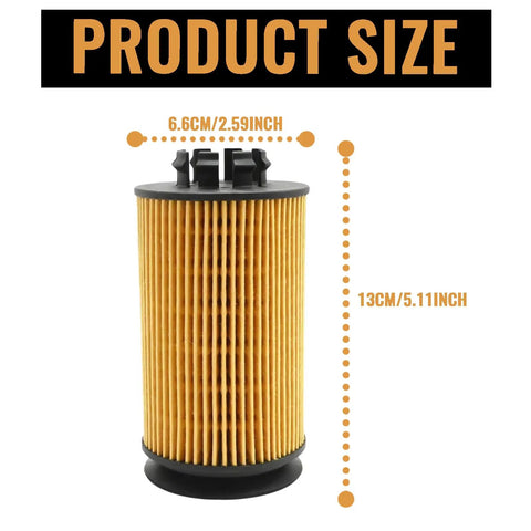 Oil Filter Kit QC000001 Fits 2012 2013 2014 2015 2016 2017 2018 Engines With LF16330 WL10232 P40037 504385104 size details